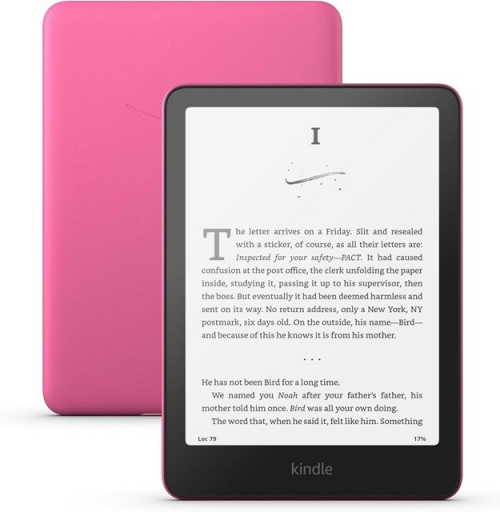 Kindle Paperwhite Ebook Reader (12th Generation) 2024 7 glare-free 16GB Wi-Fi (with ads) Raspberry