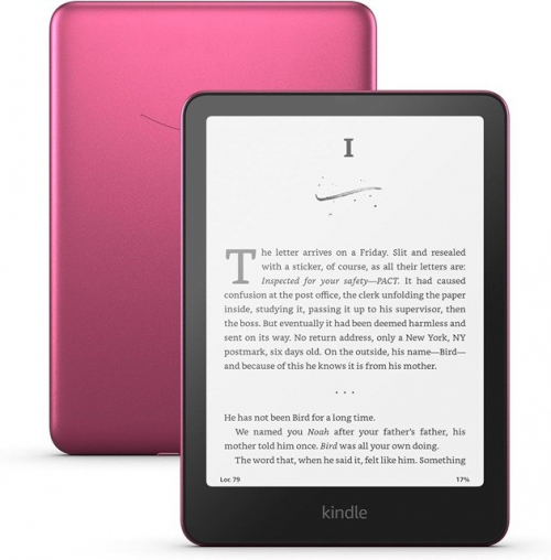 Amazon Kindle 7″ 12th generation B0CFP6F89F e-book reader 32 GB Wi-Fi Raspberry / with auto-adjusting front light, wireless charging, and weeks of battery life – Metallic Raspberry 