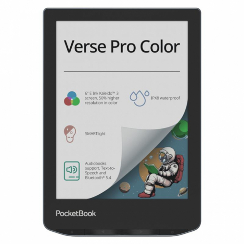 PocketBook Verse Pro Color, 6'', 16 GB, must - E-luger / PB634K3-1-WW