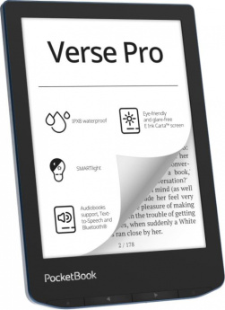 E-Reader|POCKETBOOK|Verse Pro|6''|1072x1448|1xUSB-C|Wireless LAN|Bluetooth|Azure|PB634-A-WW