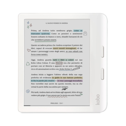 Rakuten Kobo Libra Colour e-book reader Touchscreen 32 GB Wi-Fi White Rakuten Kobo Libra Colour e-book reader Touchscreen 32 GB Wi-Fi White