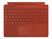 MS Surface Pro8 TypeCover Poppy Red DA/FI/NO/SV