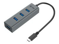 I-TEC USB C Metal HUB 4 Port without power adapter ideal for Notebook Tablet PC supports Win Mac OS kompatible with Thunderbolt 3