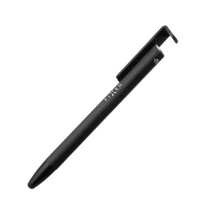 Fixed | Pen With Stylus and Stand | 3 in 1 | Pencil | Stylus for capacitive displays; Stand for phones and tablets | Black FIXPEN-BK