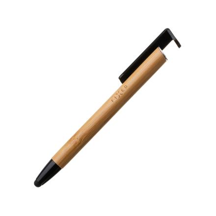 Fixed | Pen With Stylus and Stand | 3 in 1 | Pencil | Stylus for capacitive displays; Stand for phones and tablets | Bamboo FIXPEN-BA
