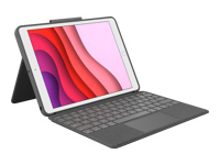 LOGITECH Combo Touch Keyboard and folio case with trackpad backlit Apple Smart connector QWERTY Pan Nordic graphite for Apple (PAN)