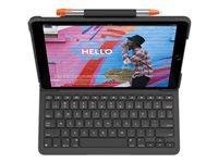 LOGITECH Slim Folio Keyboard and folio case Bluetooth Nordic graphite for Apple 10.2inch iPad (PAN)