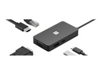 MS Surface USB-C Travel Hub COMM DA/FI/NO/SV Hdwr Black