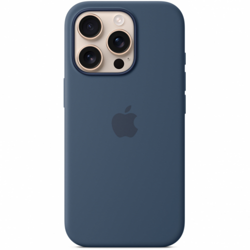 APPLE iPhone16 Pro Silicone Case with MagSafe - Denim