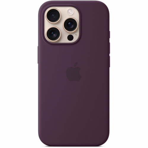 APPLE iPhone16 Pro Silicone Case with MagSafe - Plum