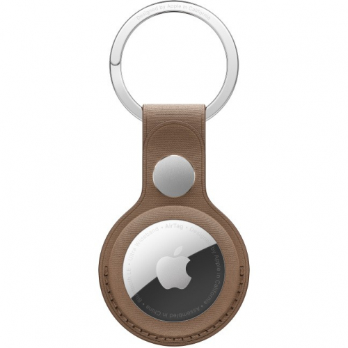 APPLE AirTag FineWoven Key Ring Taupe