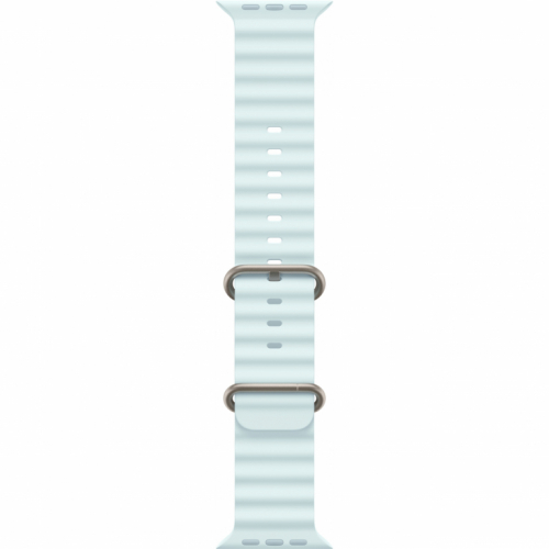 APPLE 49mm IceBlue OceanBand - Natural Titanium Finish