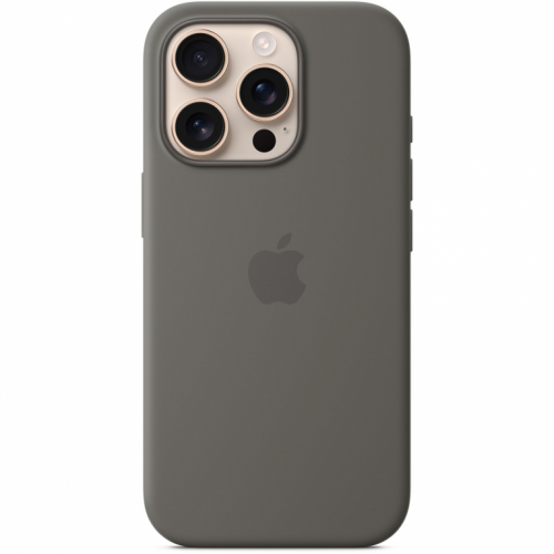 APPLE iPhone16 Pro Silicone Case with MagSafe - Stone Gray