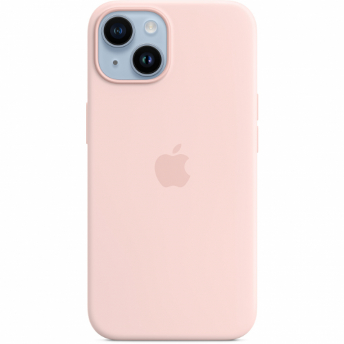 APPLE iPhone 14 Silicone Case with MagSafe - Chalk Pink