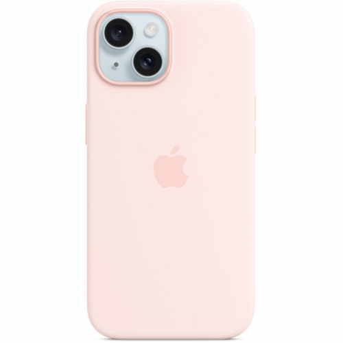 APPLE iPhone 15 Silicone Case with MagSafe - Light Pink