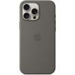 APPLE iPhone 16 Pro Max Silicone Case with MagSafe - Stone Gray