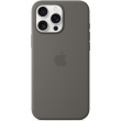 APPLE iPhone 16 Pro Max Silicone Case with MagSafe - Stone Gray
