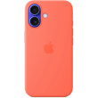 APPLE iPhone 16 Silicone Case with MagSafe - Tangerine