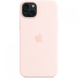 Silikon Case iPhone 15 Plus mit MagSafe (hellrosa)