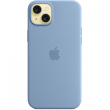 Silikon Case iPhone 15 Plus mit MagSafe (winterblau)