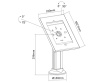 Maclean MC-677 Anti Theft Tablet Stand Holder Safe System Table Desk Mount Lock Key iPad 2 / 3 / 4 / Air