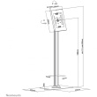Neomounts FL15-650WH1 Tablet-Bodenständer für 9.7-11'' Tablets White