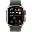 APPLE 49mm Green TrailLoop-M/L - Natural Titanium Finish