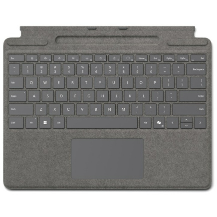 Microsoft Surface Pro 10/11/FB Keyboard + Copilot Taste - Alcantara Platin
