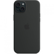 APPLE iPhone 15 Plus Silicone Case with MagSafe - Black