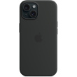 APPLE iPhone 15 Silicone Case with MagSafe - Black