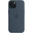 APPLE iPhone 15 Silicone Case with MagSafe - Storm Blue