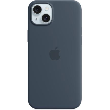 APPLE iPhone 15 Plus Silicone Case with MagSafe - Storm Blue