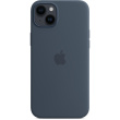 APPLE iPhone 14 Plus Silicone Case with MagSafe - Storm Blue