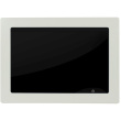 ALLNET Touch Display Tablet 12 Zoll zbh. Blende für Einbaurahmen, weiß schmal