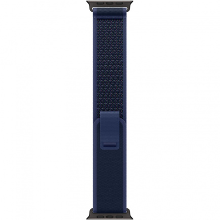 APPLE 49mm Blue TrailLoop-M/L - Black Titanium Finish