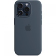 APPLE iPhone 15 Pro Silicone Case with MagSafe - Storm Blue