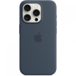 APPLE iPhone 15 Pro Silicone Case with MagSafe - Storm Blue
