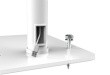 Manhattan Desktop Kiosk Stand (Anti theft) for Tablet and iPad, Universal, 360° Rotation, Tilt +20° to -110°, White, Lockable, Countertop Holder for 7.9