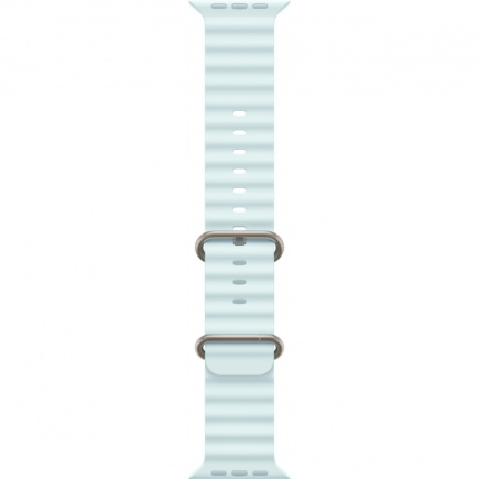 APPLE 49mm IceBlue OceanBand - Natural Titanium Finish