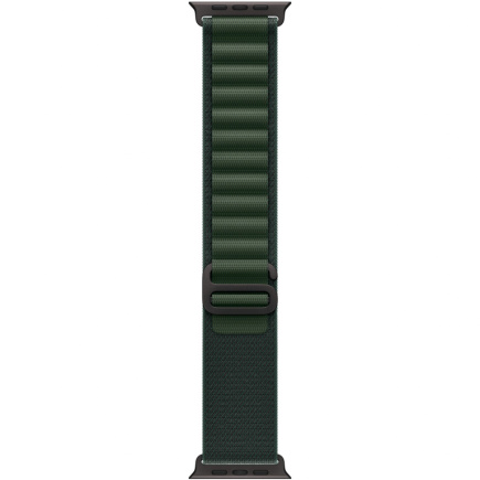 APPLE 49mm Dark Green AlpineLoop -Medium - Black Titanium Finish