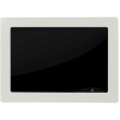 ALLNET Touch Display Tablet 15 Zoll zbh. Blende für Einbaurahmen, weiß schmal