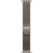 APPLE 49mm Natural Titanium Milanese Loop - Medium