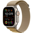 APPLE 49mm Tan AlpineLoop -Small - Natural Titanium Finish