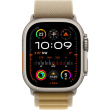 APPLE 49mm Tan AlpineLoop -Small - Natural Titanium Finish