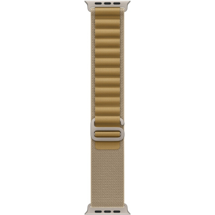 APPLE 49mm Tan AlpineLoop -Small - Natural Titanium Finish