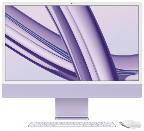 Apple iMac 24 inches: M3 8/10, 8GB, 256GB - Purple
