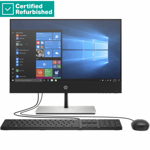 Taastatud SILVER HP Pro 600 G6 AIO All-in-One - i3-10100, 16GB, 500GB HDD, 22 FHD Non-Touch AG, WiFi, Height Adjustable, DOS, 1 years HP Taastatud
