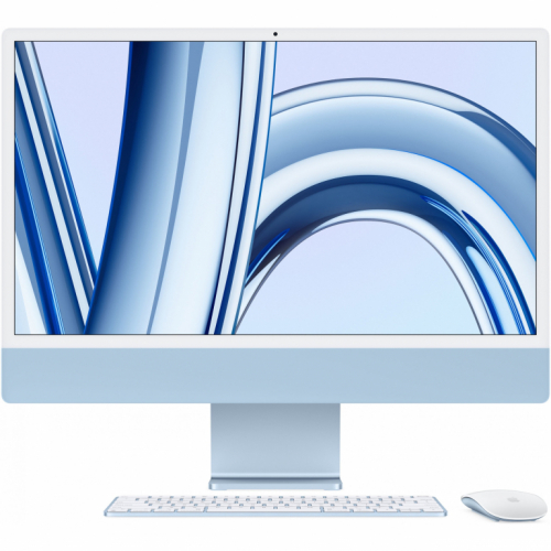 Apple 24-inch iMac with Retina 4.5K display: Apple M3 chip with 8-core CPU and 8-core GPU (8GB/256GB SSD) - Blue