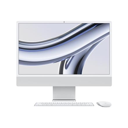 Apple iMac 24” 4.5K Retina, Apple  M3 8C CPU, 10C GPU/8GB/512GB SSD/Silver/RUS | Apple