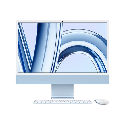 Apple iMac 24” 4.5K Retina, Apple  M3 8C CPU, 8C GPU/8GB/256GB SSD/Blue/RUS | Apple